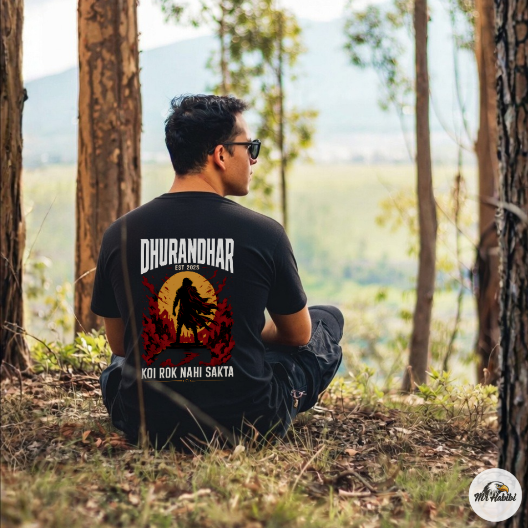 Dhurandhar Koi Rok Nahi Sakta Warrior T-Shirt