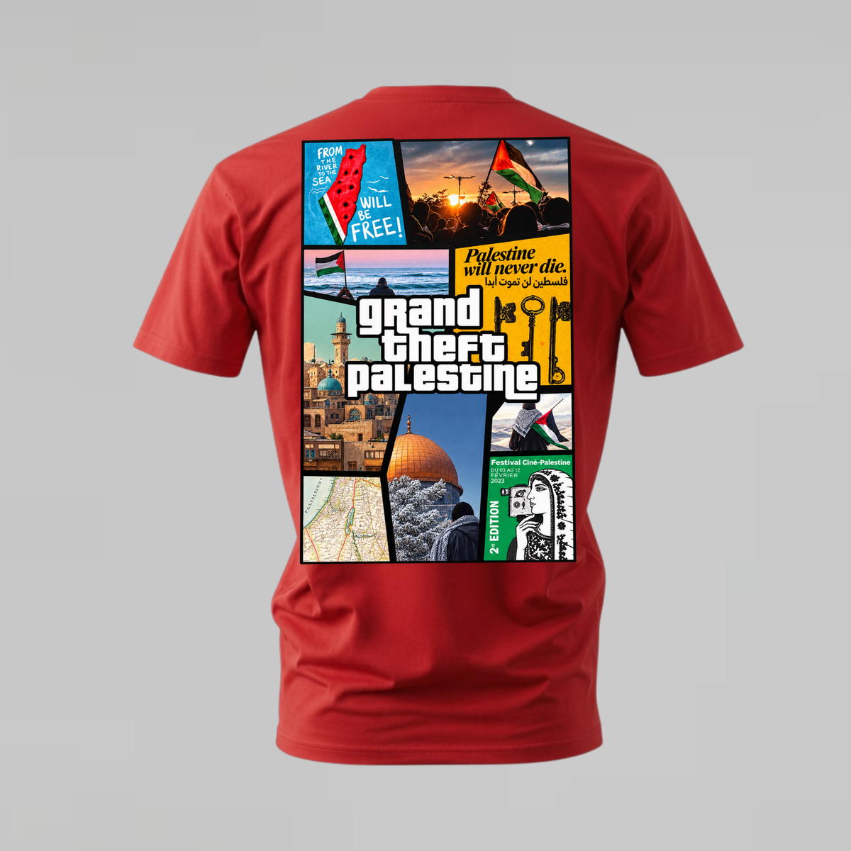 GRAND THEFT PALESTINE Graphic T-Shirt