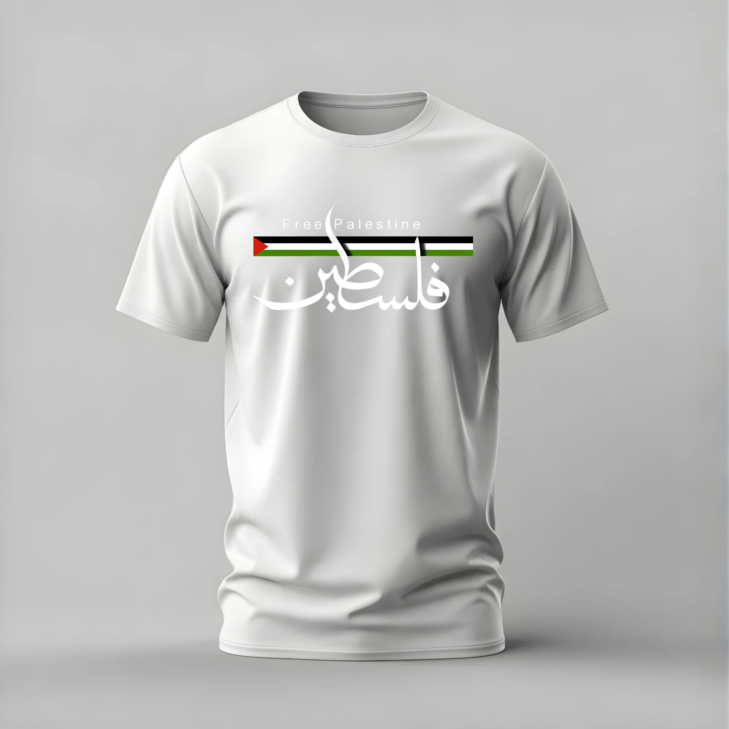FREE PALESTINE Arabic Calligraphy Graphic T-Shirt