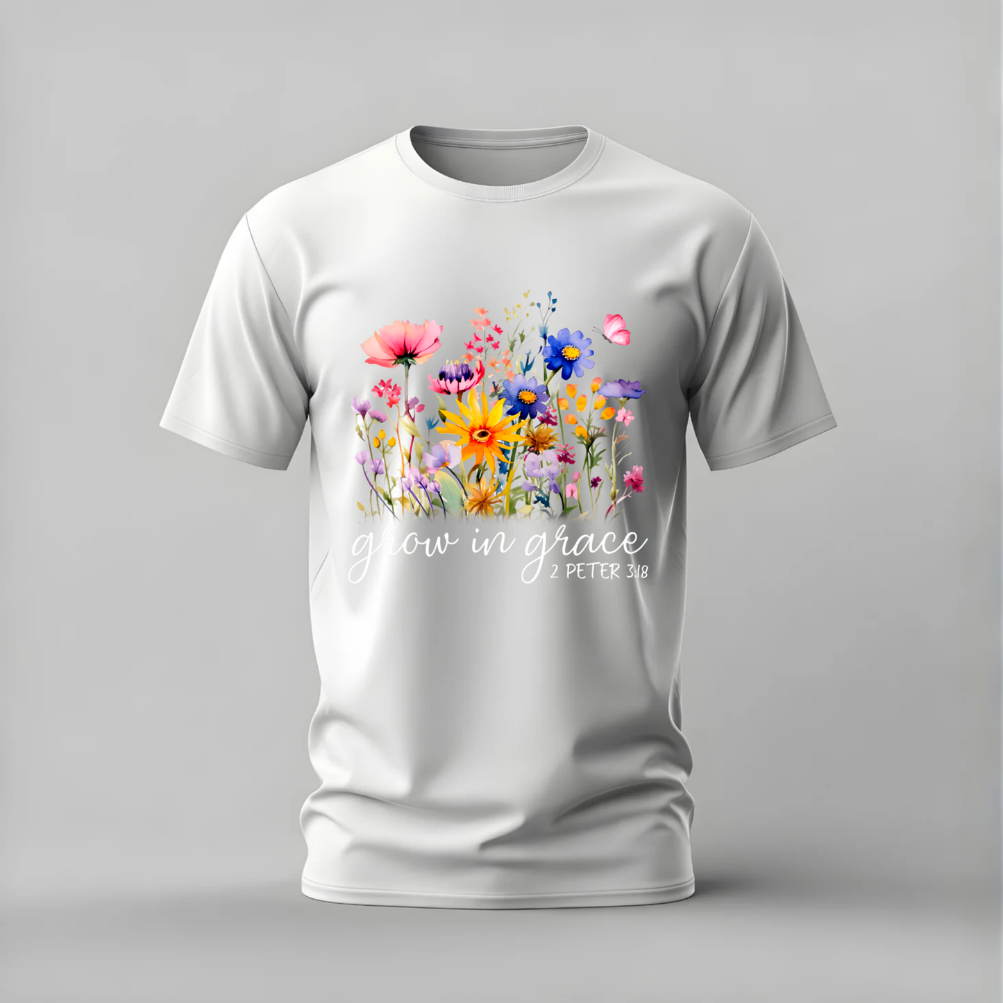 GROW IN GRACE 2 Peter 3:18 Graphic T-Shirt