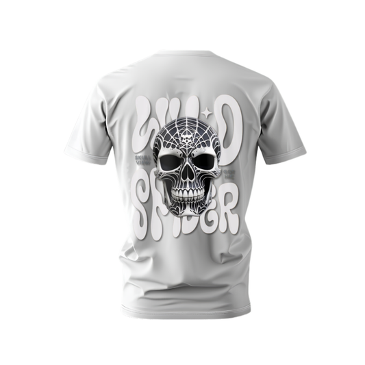 Spider Web Skull Gothic Streetwear T-Shirt