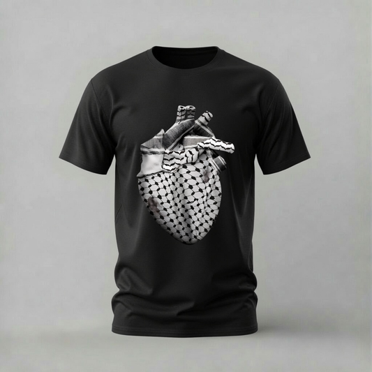 KEFFIYEH HEART Graphic T-Shirt