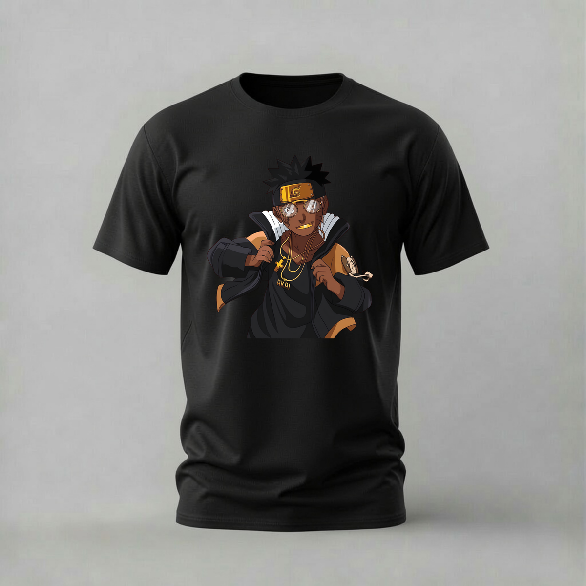 GOLD NARUTO Graphic T-Shirt