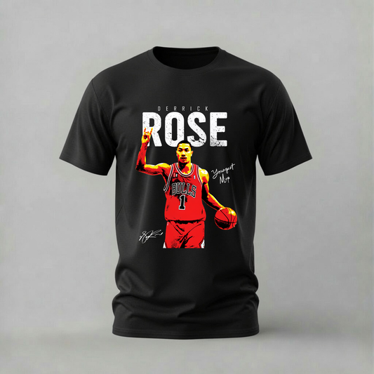 DERRICK ROSE Youngest MVP Graphic T-Shirt