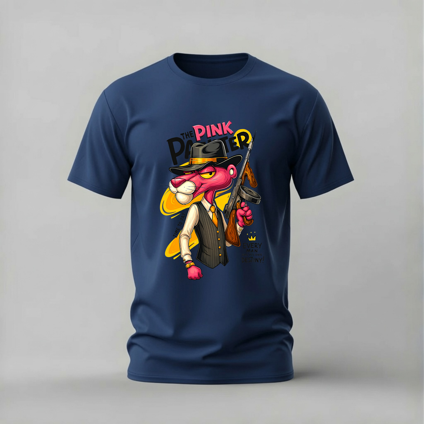 PINK PANTHER Gangster Graphic T-Shirt