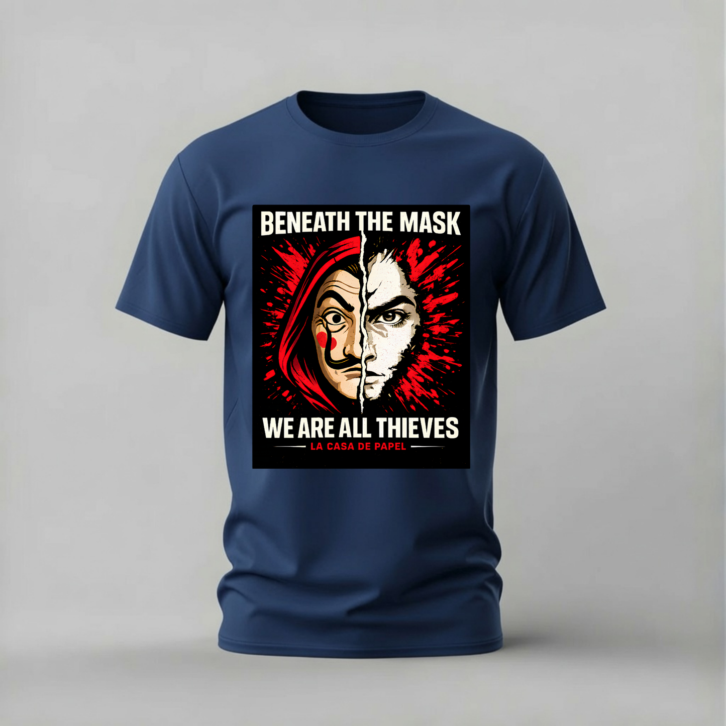 MONEY HEIST Beneath The Mask Graphic T-Shirt