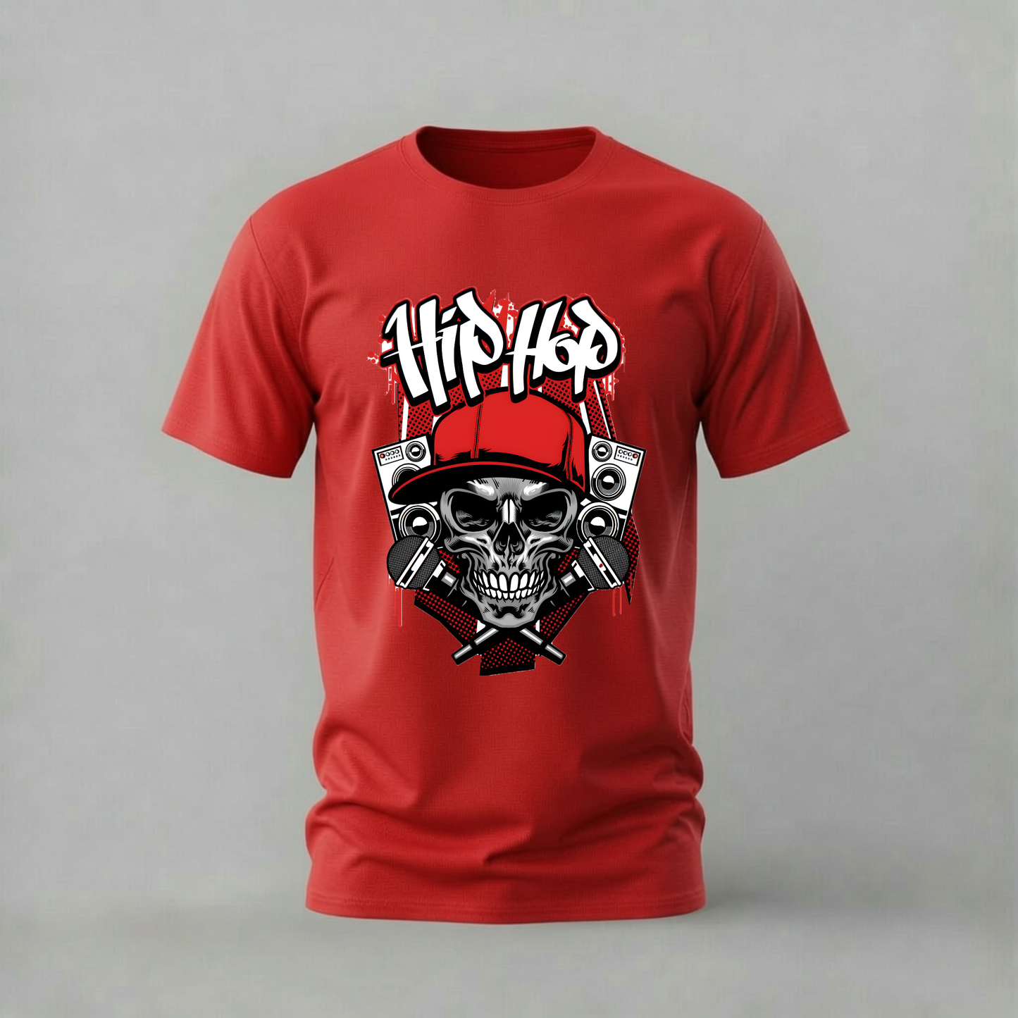 HIP HOP Skull Graphic T-Shirt