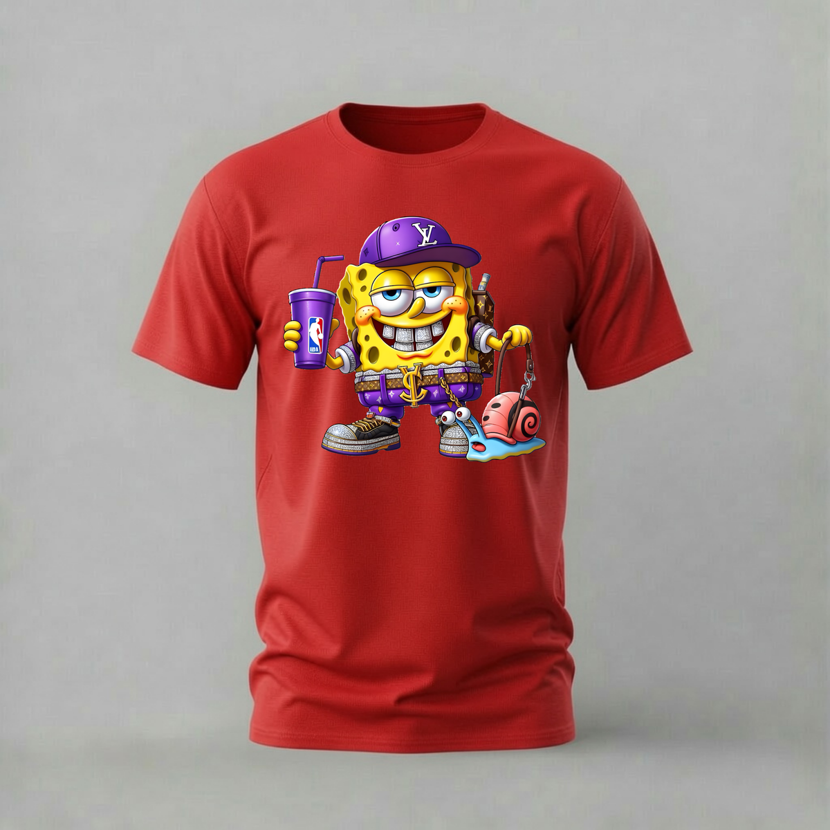 LV SPONGEBOB Graphic T-Shirt