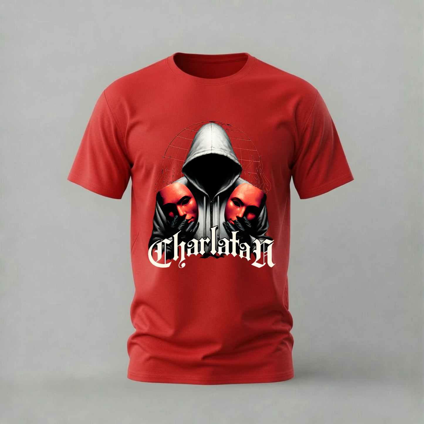 CHARLATAN Masks Graphic T-Shirt