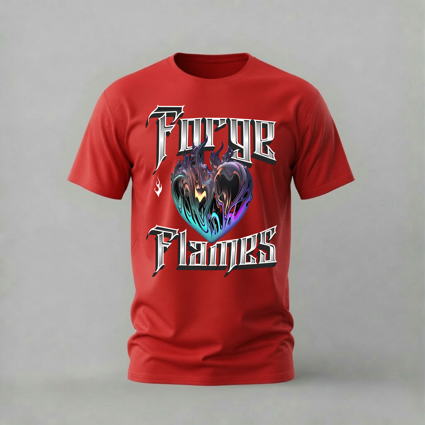 FORGE FLAMES Heart Graphic T-Shirt