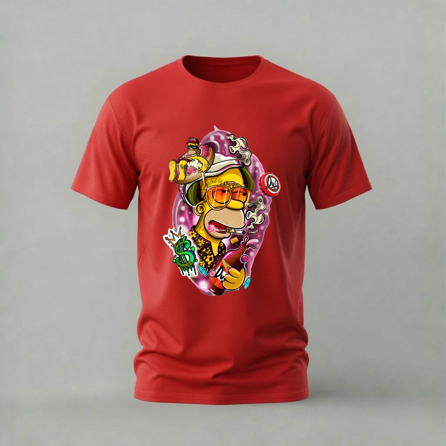 HOMER SIMPSON Duff Graphic T-Shirt