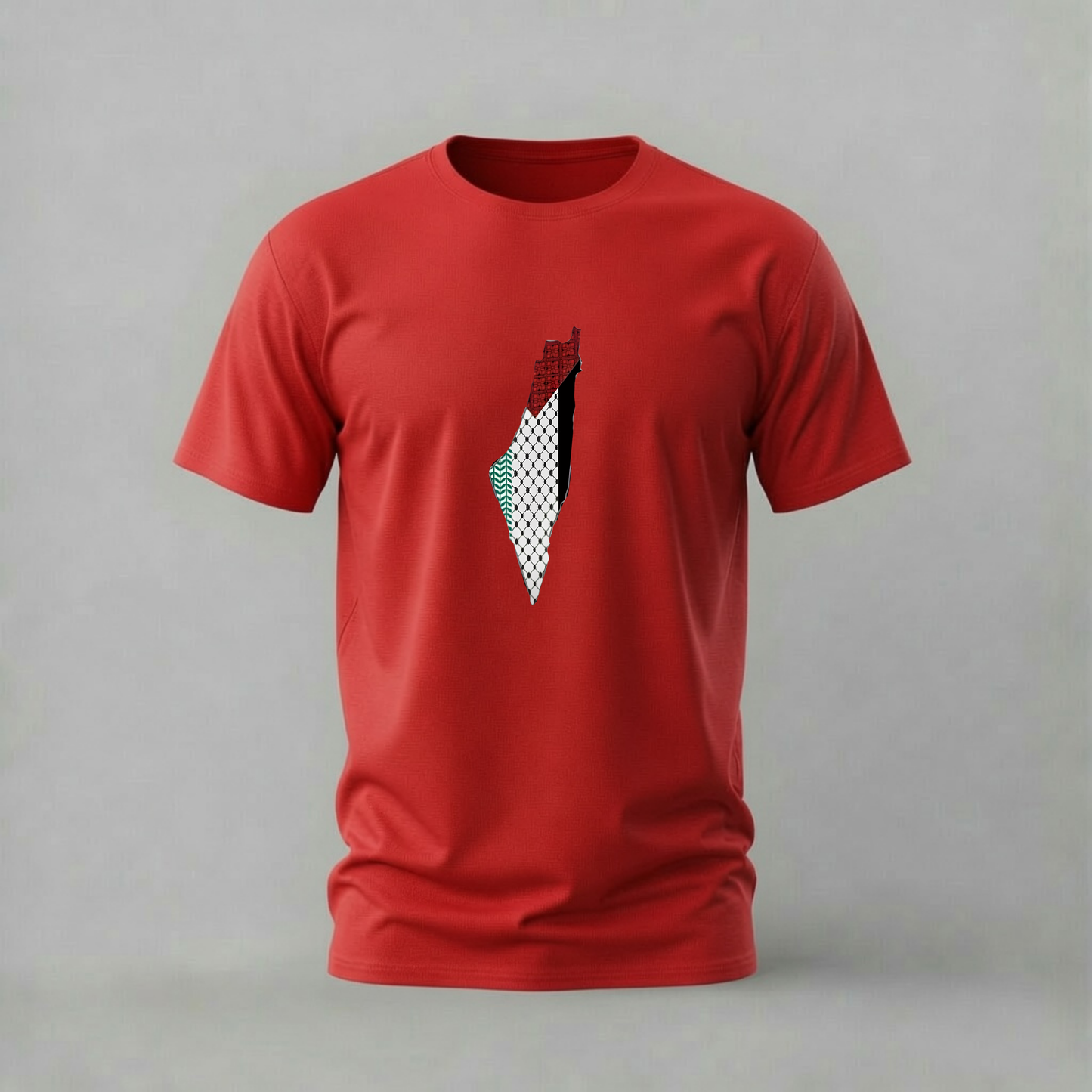 PALESTINE MAP Pattern Graphic T-Shirt