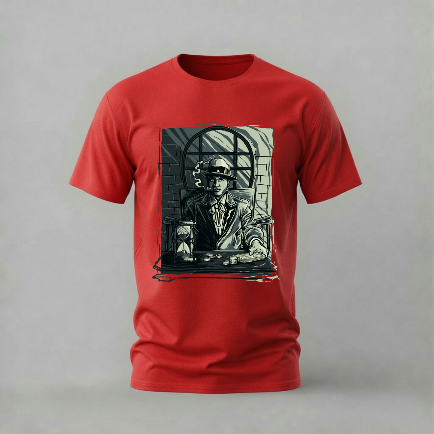 NOIR GANGSTER Money Graphic T-Shirt