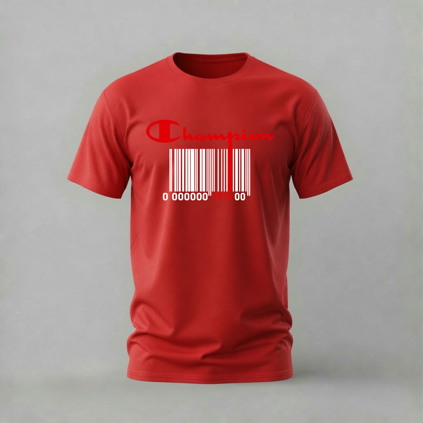 CHAMPION Barcode Logo Graphic T-Shirt
