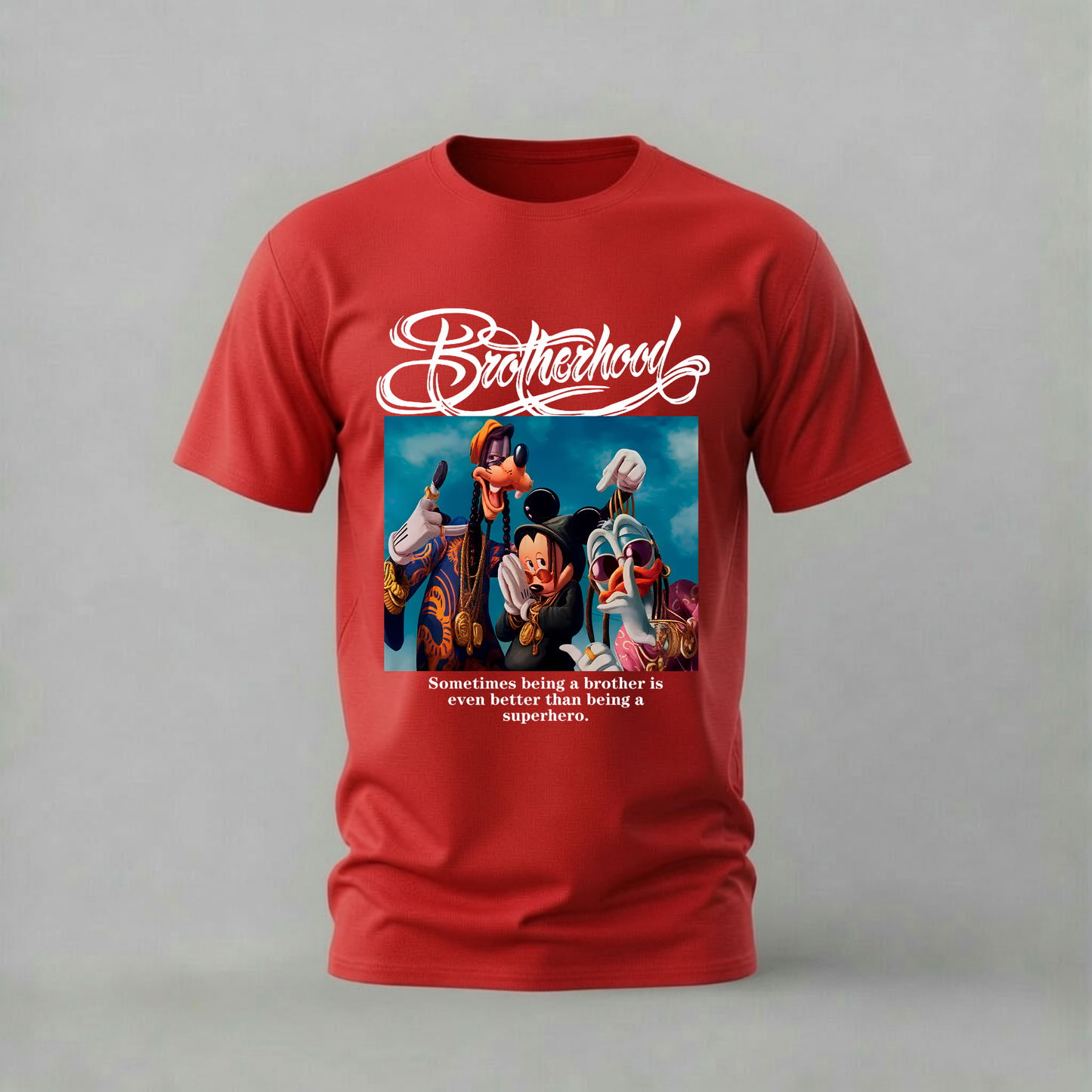 BROTHERHOOD Disney Characters Graphic T-Shirt