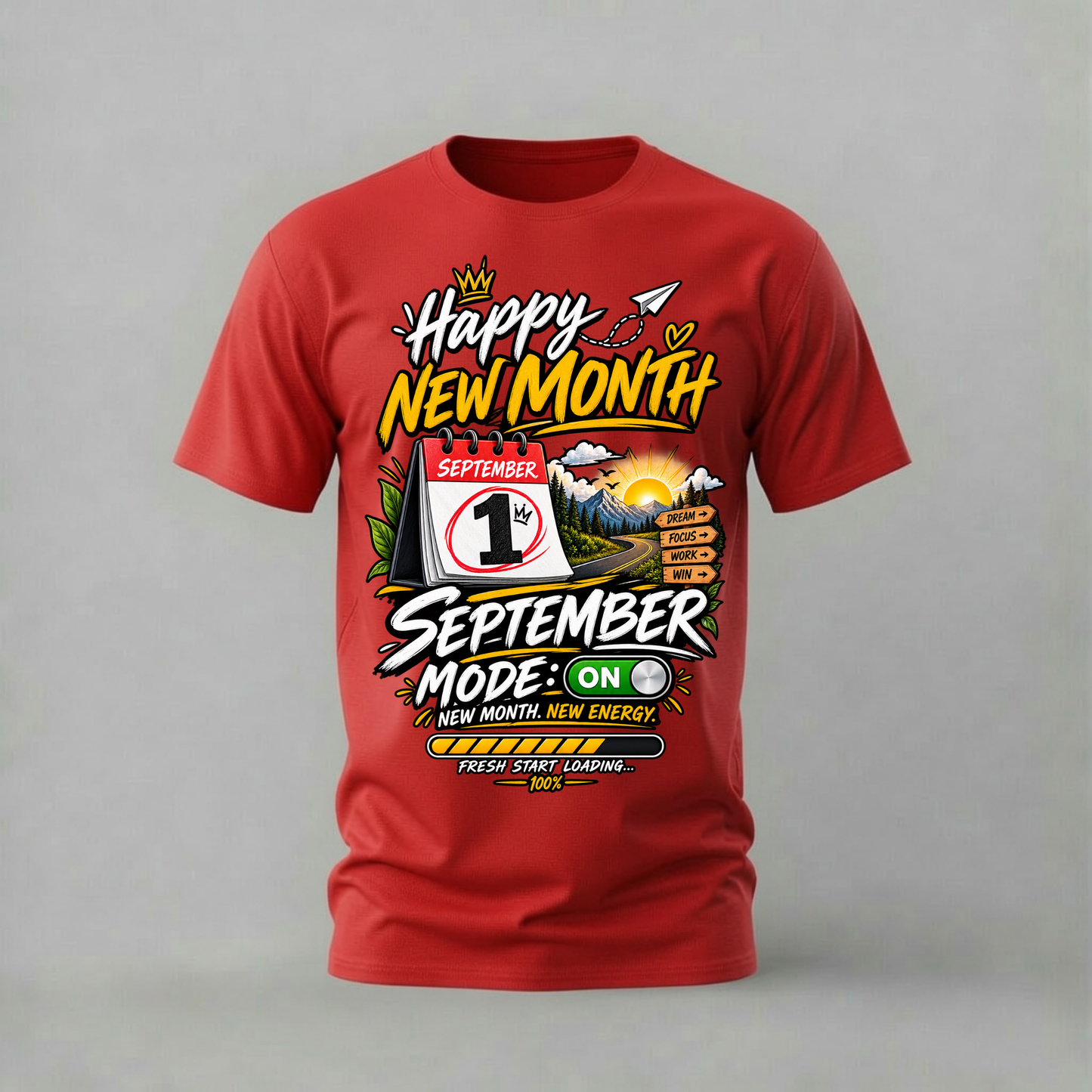 HAPPY NEW MONTH SEPTEMBER Graphic T-Shirt