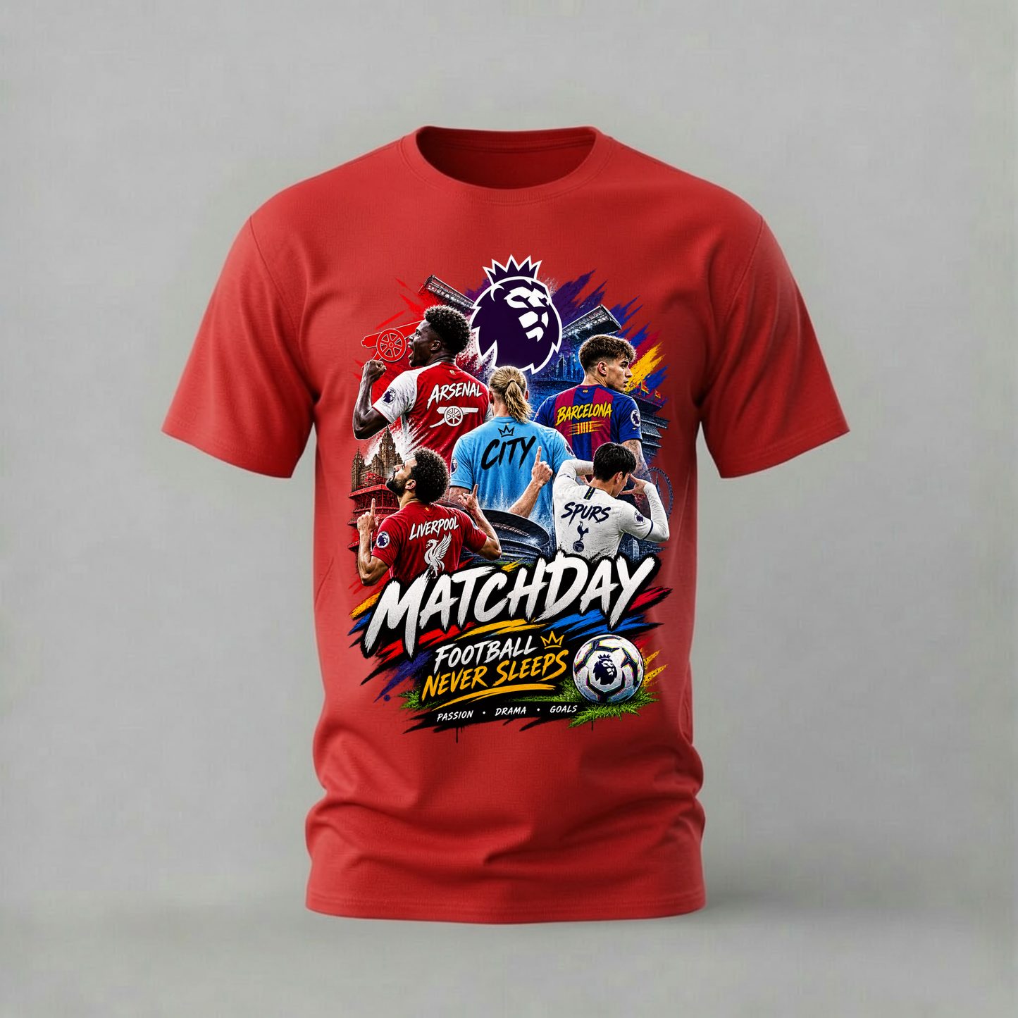 MATCHDAY FOOTBALL NEVER SLEEPS Graphic T-Shirt
