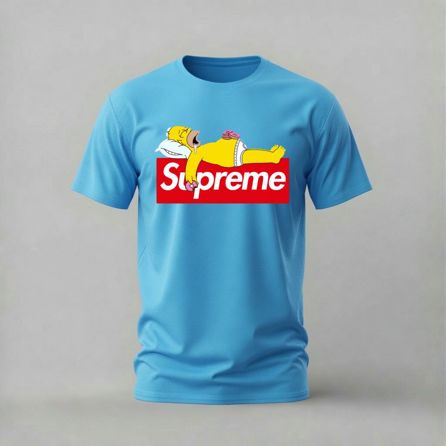 HOMER SIMPSON Supreme Donut Graphic T-Shirt