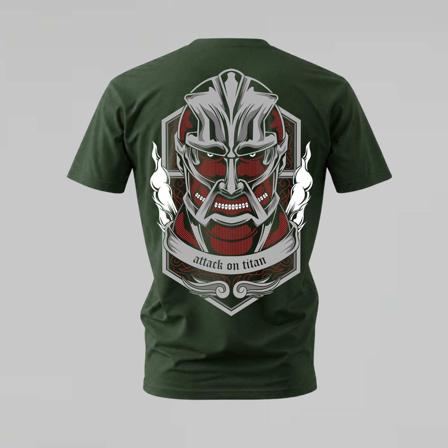 ATTACK ON TITAN Armored Face Graphic T-Shirt