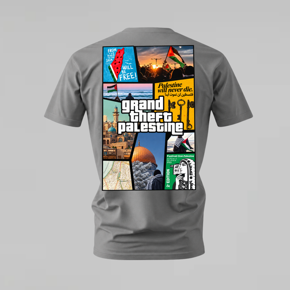 GRAND THEFT PALESTINE Graphic T-Shirt