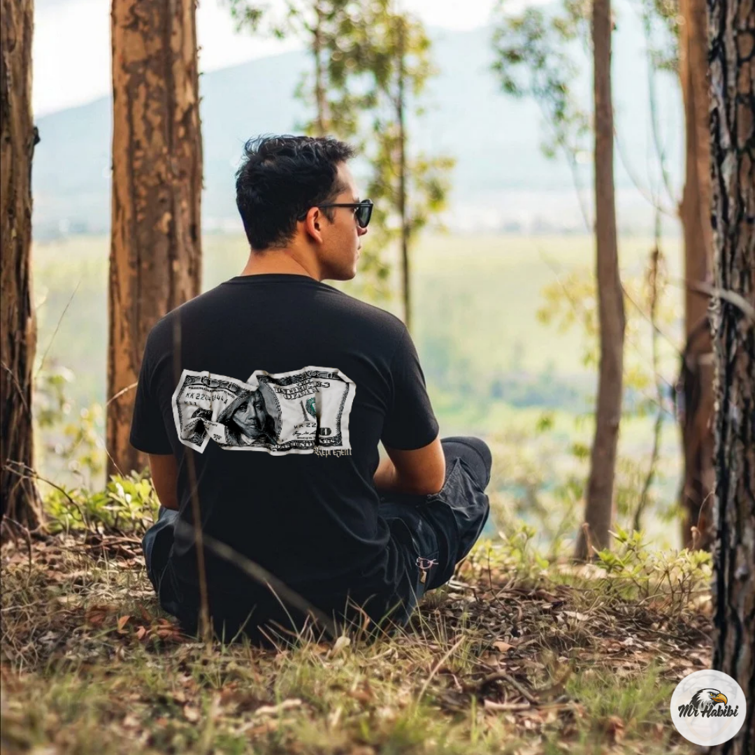 Crumpled Benjamin Represent T-Shirt