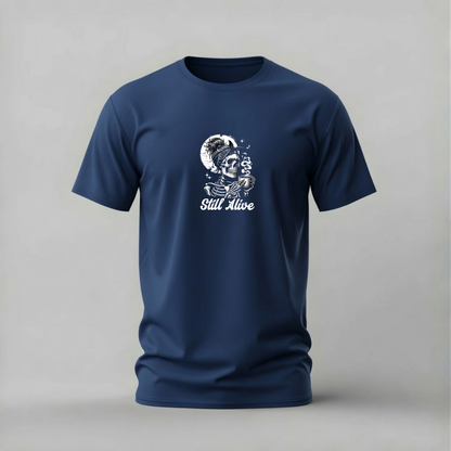 STILL ALIVE Skeleton Graphic T-Shirt