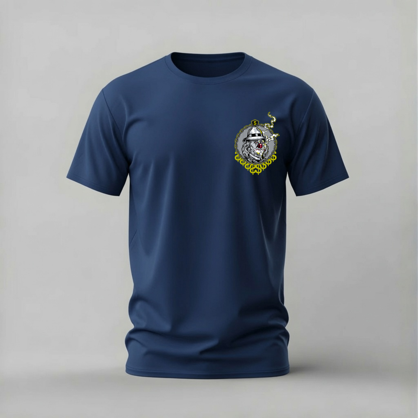 GANGSTER CLOWN Dollar Graphic T-Shirt