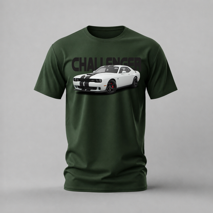 DODGE CHALLENGER WHITE Graphic T-Shirt