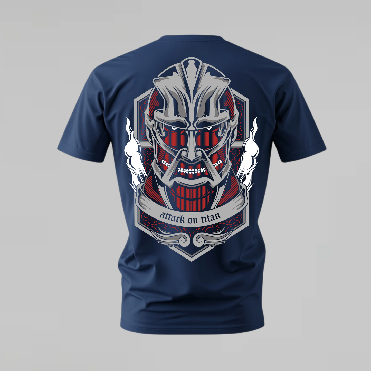 ATTACK ON TITAN Armored Face Graphic T-Shirt