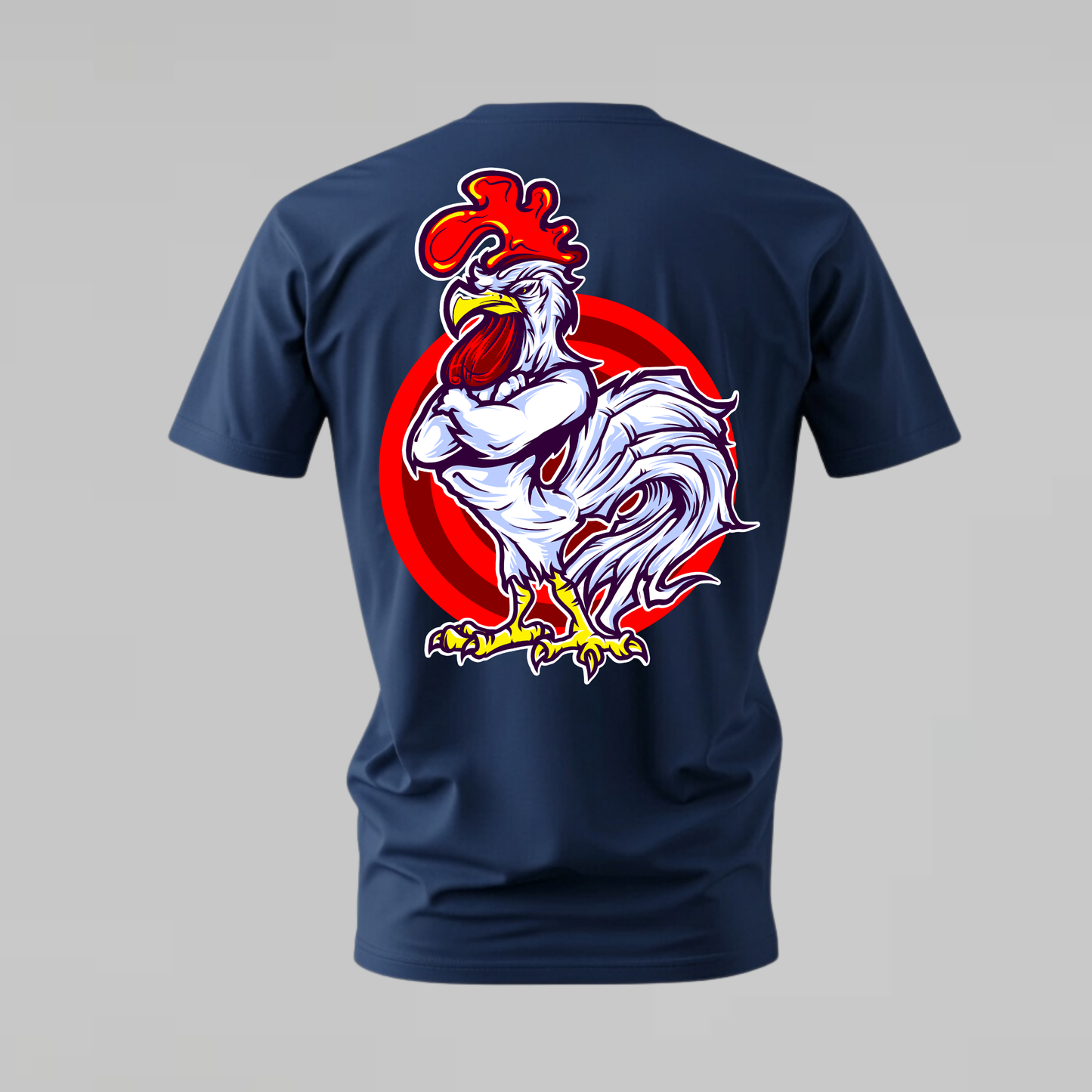 MUSCULAR ROOSTER Graphic T-Shirt