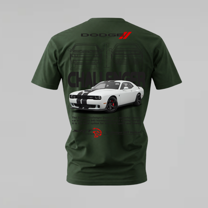 DODGE CHALLENGER WHITE Graphic T-Shirt
