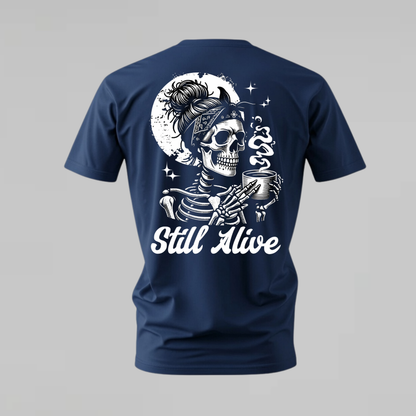 STILL ALIVE Skeleton Graphic T-Shirt