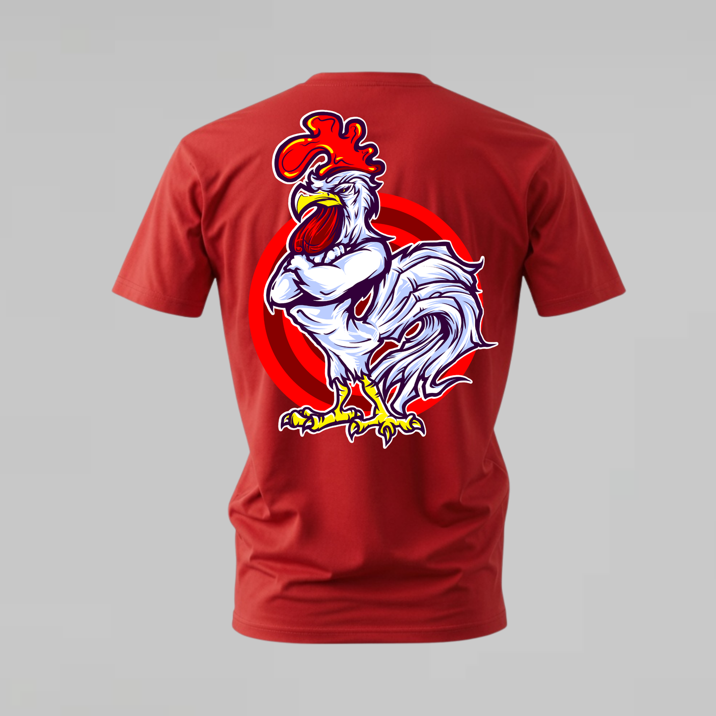 MUSCULAR ROOSTER Graphic T-Shirt
