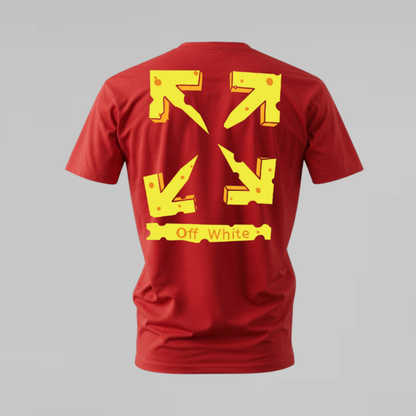 OFF-WHITE Cheese Arrows Graphic T-Shirt