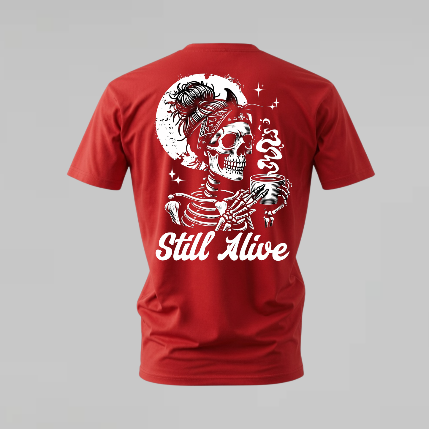 STILL ALIVE Skeleton Graphic T-Shirt