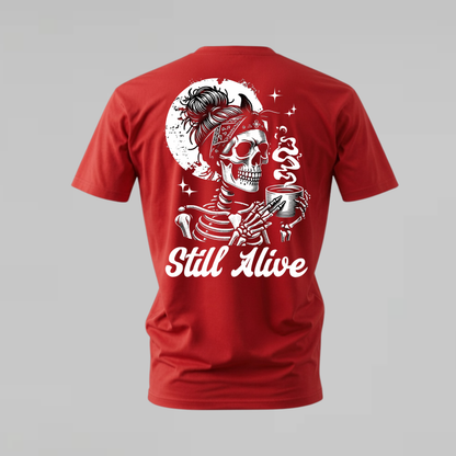 STILL ALIVE Skeleton Graphic T-Shirt