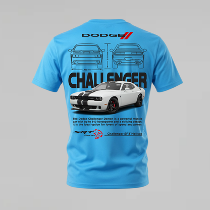 DODGE CHALLENGER WHITE Graphic T-Shirt