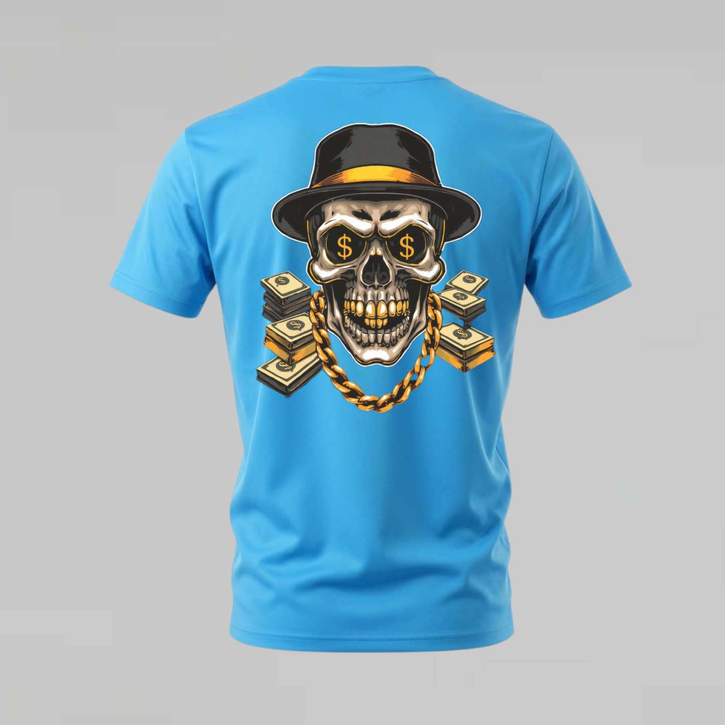 MONEY SKULL Graphic T-Shirt