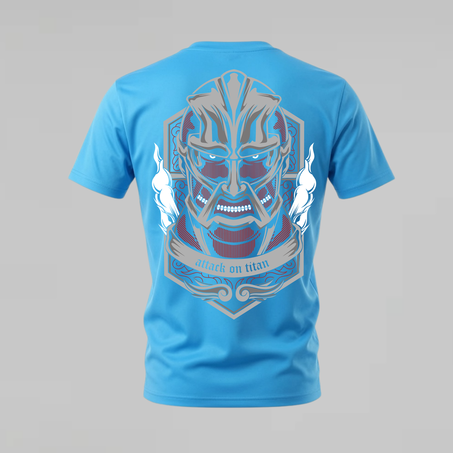 ATTACK ON TITAN Armored Face Graphic T-Shirt