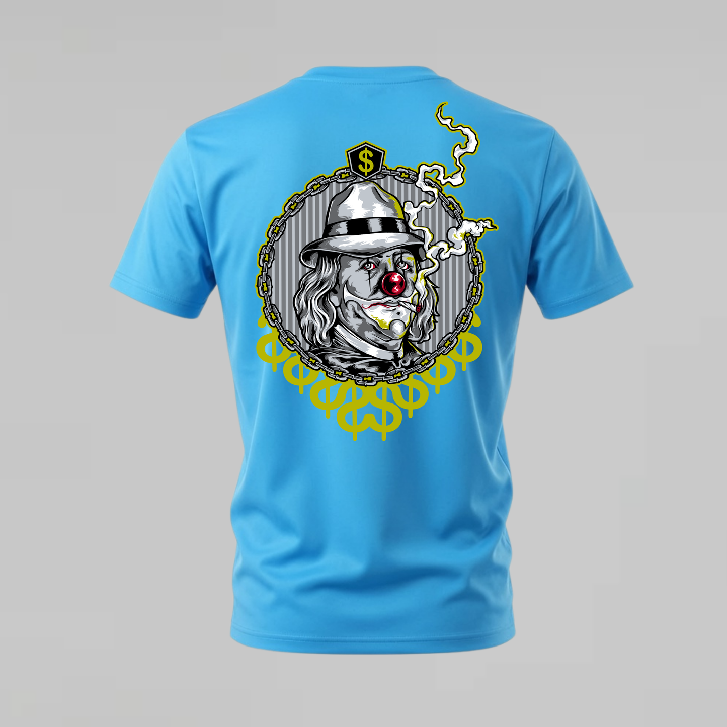 GANGSTER CLOWN Dollar Graphic T-Shirt