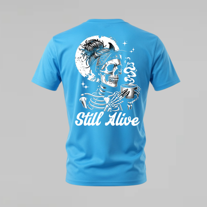 STILL ALIVE Skeleton Graphic T-Shirt