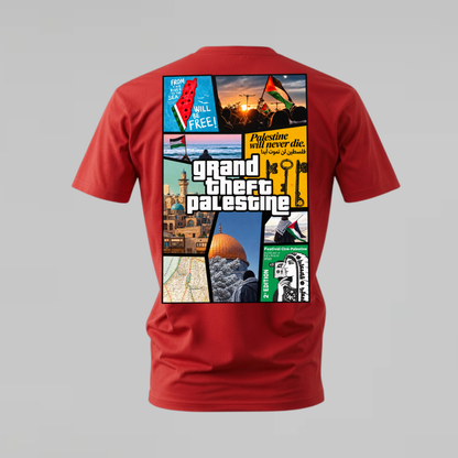 GRAND THEFT PALESTINE Graphic T-Shirt
