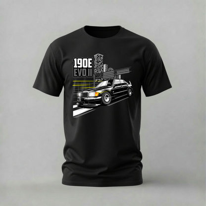 190e evo ii tshirt; mercedes racing shirt; 190e graphic tee; dtm car tshirt; unisex car tee; men cotton tshirt; half sleeve printed tshirt; car merch; casual wear