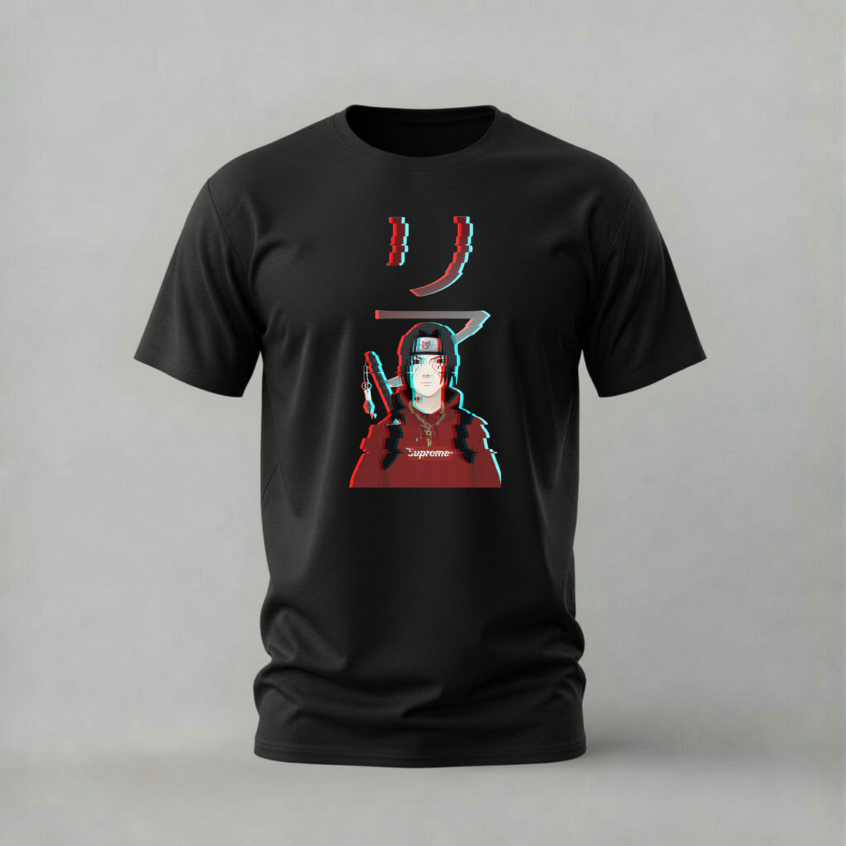 ITACHI SUPREME GLITCH Graphic T-Shirt