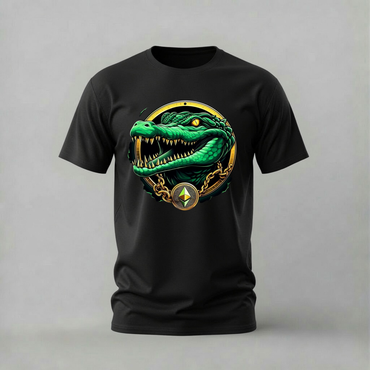 CRYPTO CROCODILE Graphic T-Shirt