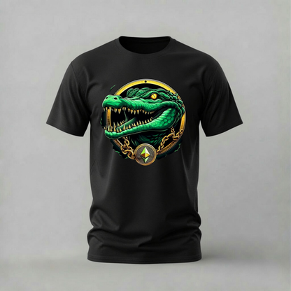 CRYPTO CROCODILE Graphic T-Shirt