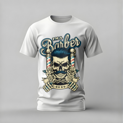 FMA BARBER Guru Skull Graphic T-Shirt