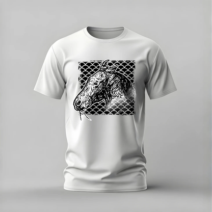 ORNATE HORSE Head Graphic T-Shirt