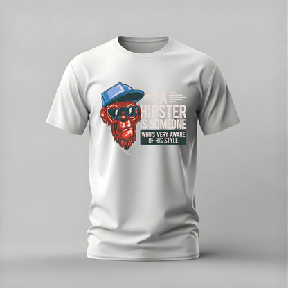 HIPSTER MONKEY Graphic T-Shirt