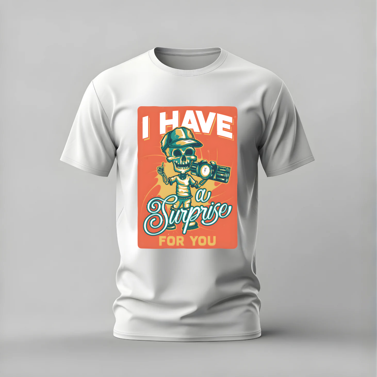I HAVE A SURPRISE FOR YOU Skull Graphic T-Shirt